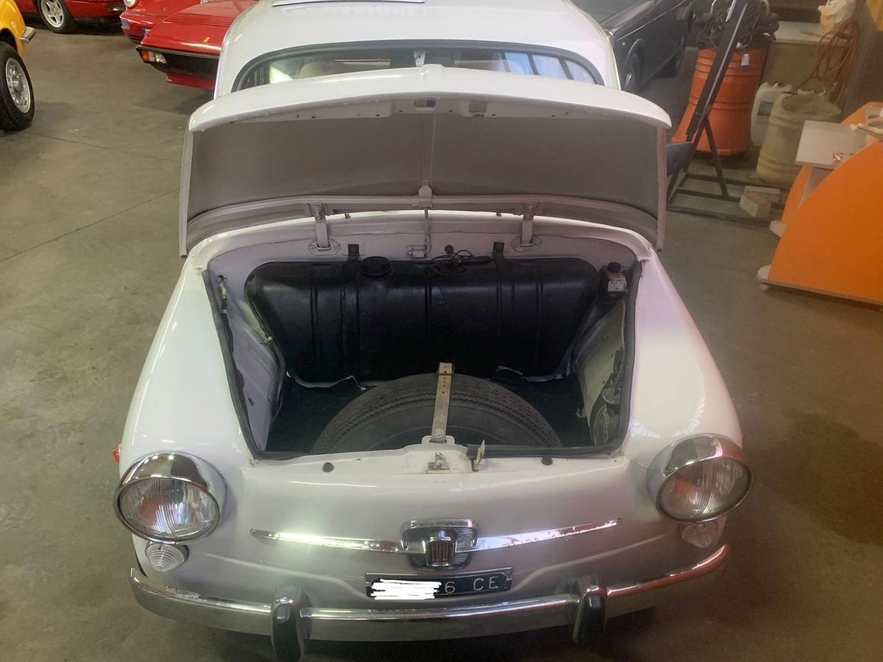 Fiat 600 D fanalone asi targhe nere conservato-riverniciata
