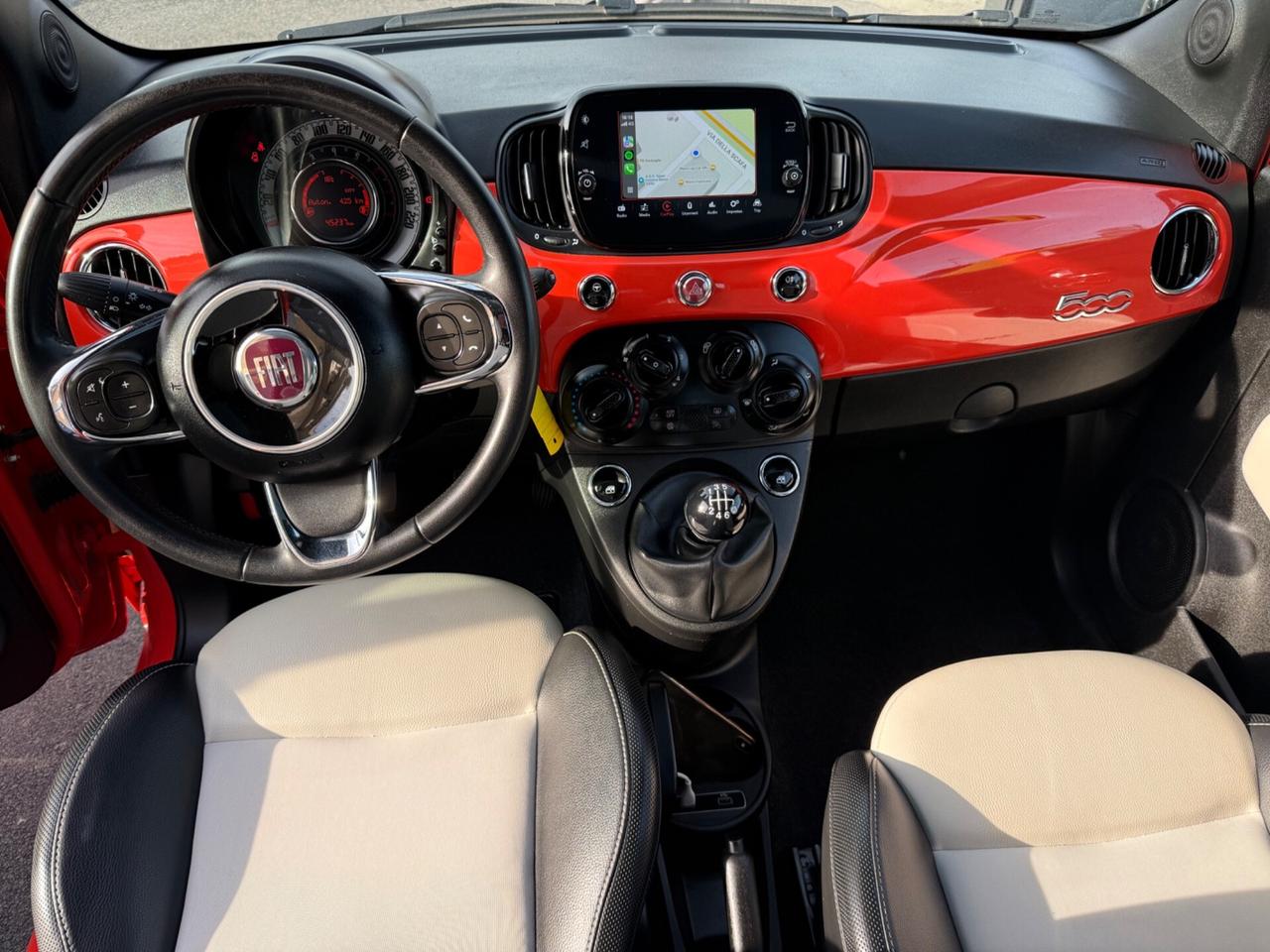 Fiat 500 1.0 Hybrid Dolcevita Rosso Corallo