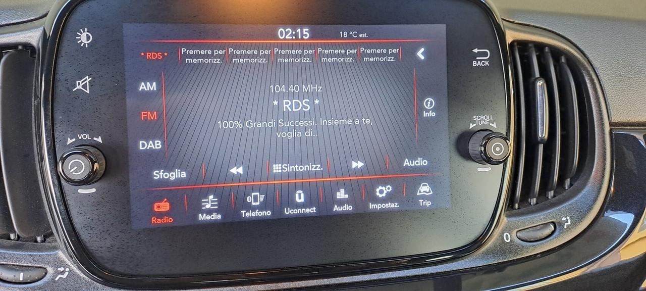 Fiat 500 1.0 Hybrid Lounge 70 CV 6 MARCE - KM. 15.000 - AUTO PER NEOPATENTATI!