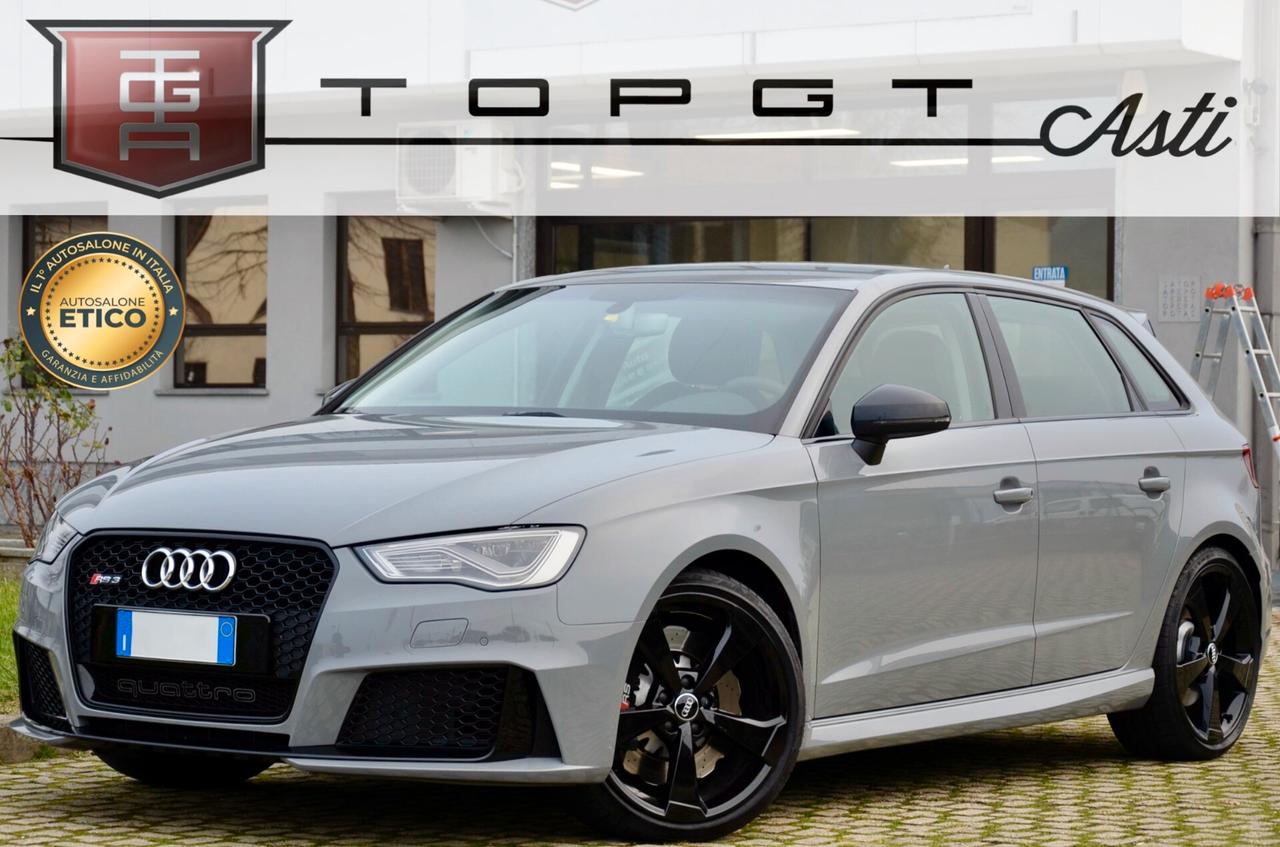 AUDI RS3 SPB 2.5 TFSI QUATTRO S-TRONIC 367cv, ECCELLENTI CONDIZIONI, PRIMA VERNICE, TUTTI SERVICE UFF AUDI, UFF ITALIANA, SCARICO RS, PERMUTE