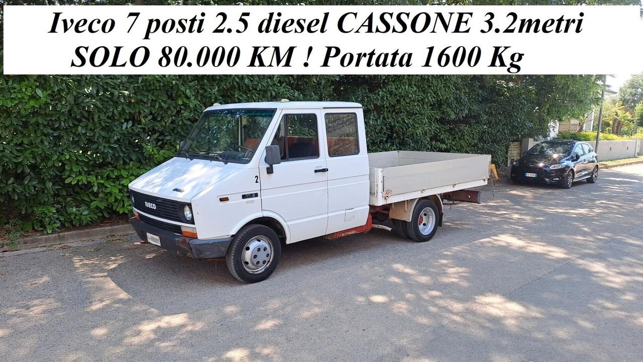 Iveco daily 7 posti cassone3,2