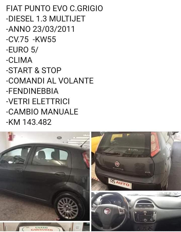 Fiat Punto Evo Punto Evo 1.3 Mjt 75 CV DPF 5 porte S&S Active