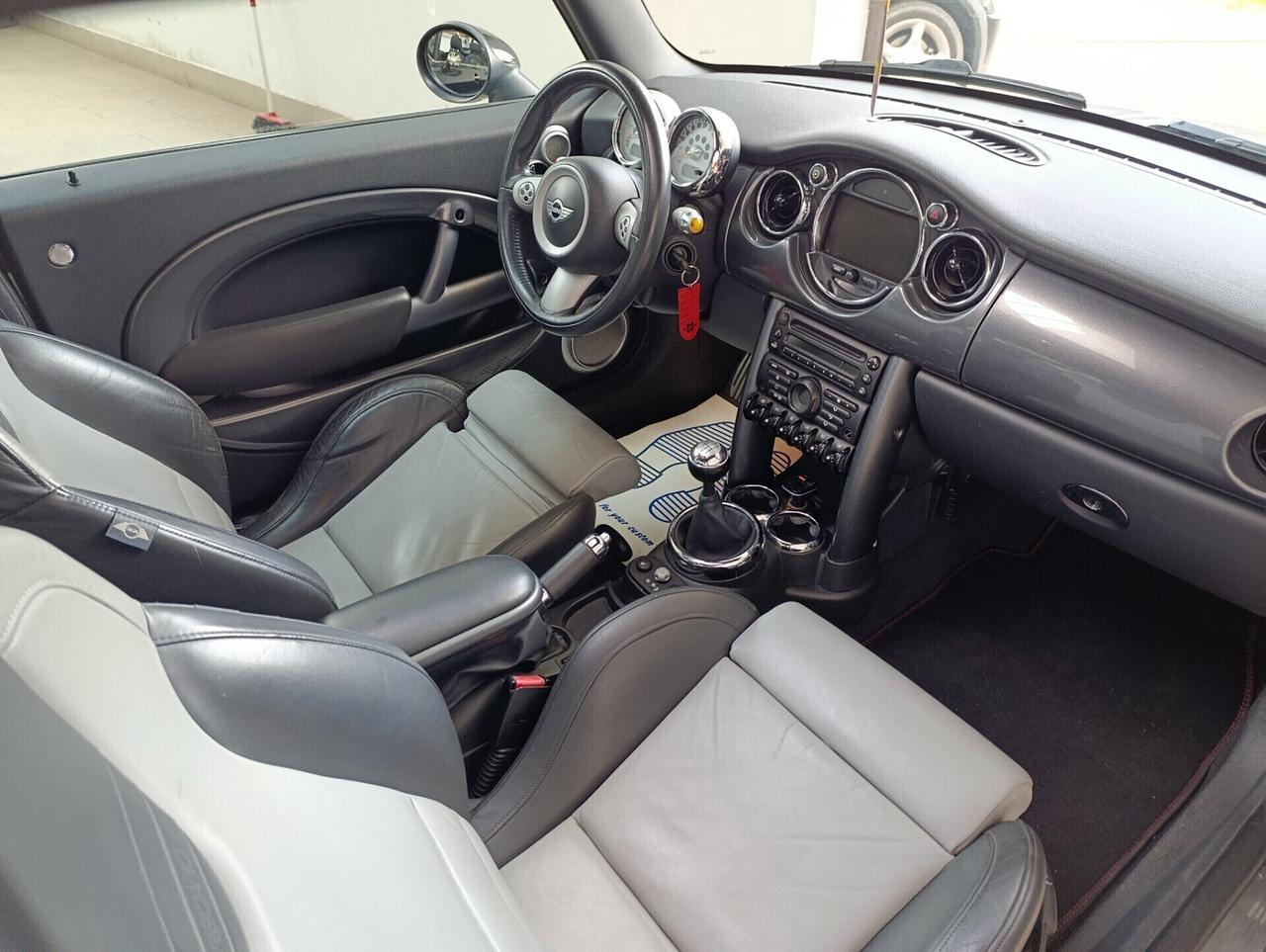 MINI COOPER S 1.6 R 53 JCW TETTO+RECARO PELLE+CERTIFICATO JCW--FULL OPTIONAL