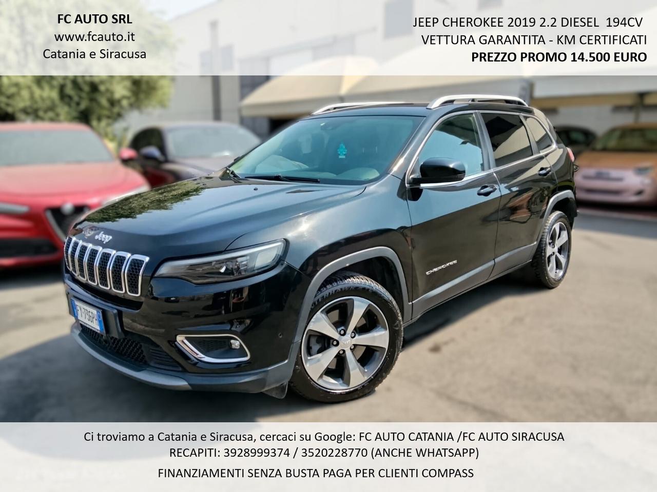 Jeep Cherokee 2.2 194CV Limited 2019 - FULL OPTIONAL
