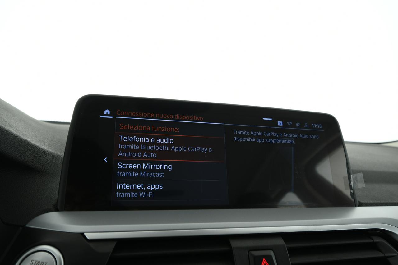 BMW X3 xdrive 20d mhev 48V auto GANCIO TRAINO+PELLE+C19"