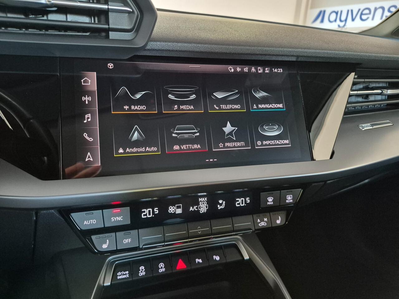 Audi A3 SPB 35 1.5 TFSI MHEV S-TRONIC LED APPLE CAR PLAY/ANDROID AUTO ACC RICARICA WIRELESS SEDILI SPORTIVI RISCALDABILI