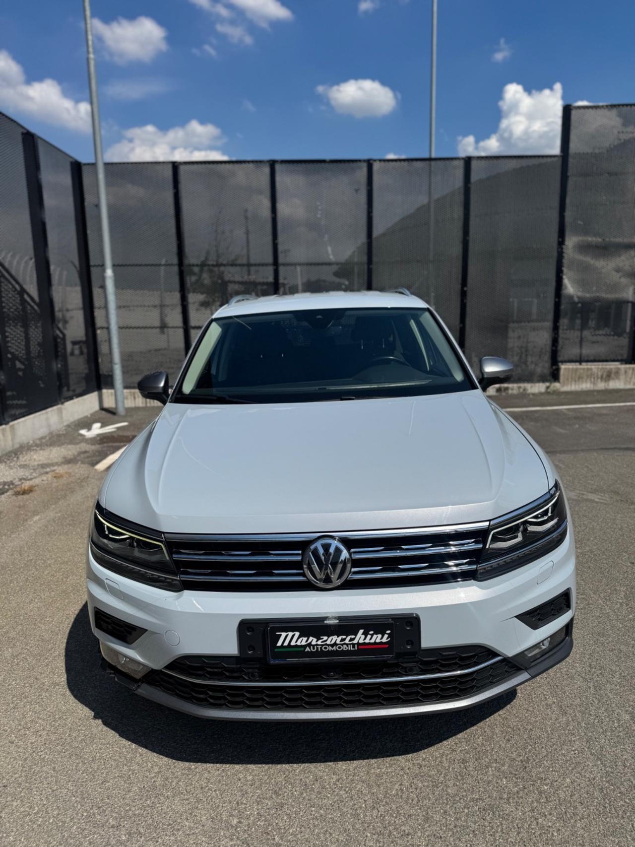 VOLKSVAGEN TIGUAN ALL SPACE 2.0 190 CV 4MOTION GANCIO TRAINO