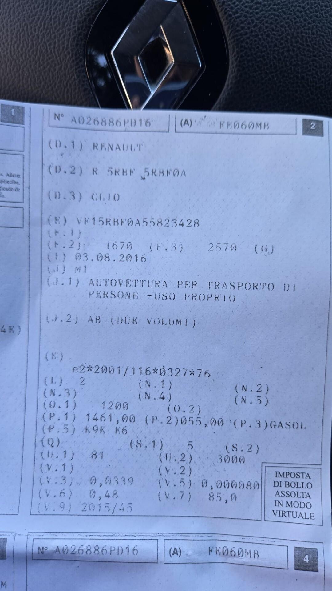 Renault Clio dCi 8V 75CV Start&Stop 5 porte Energy