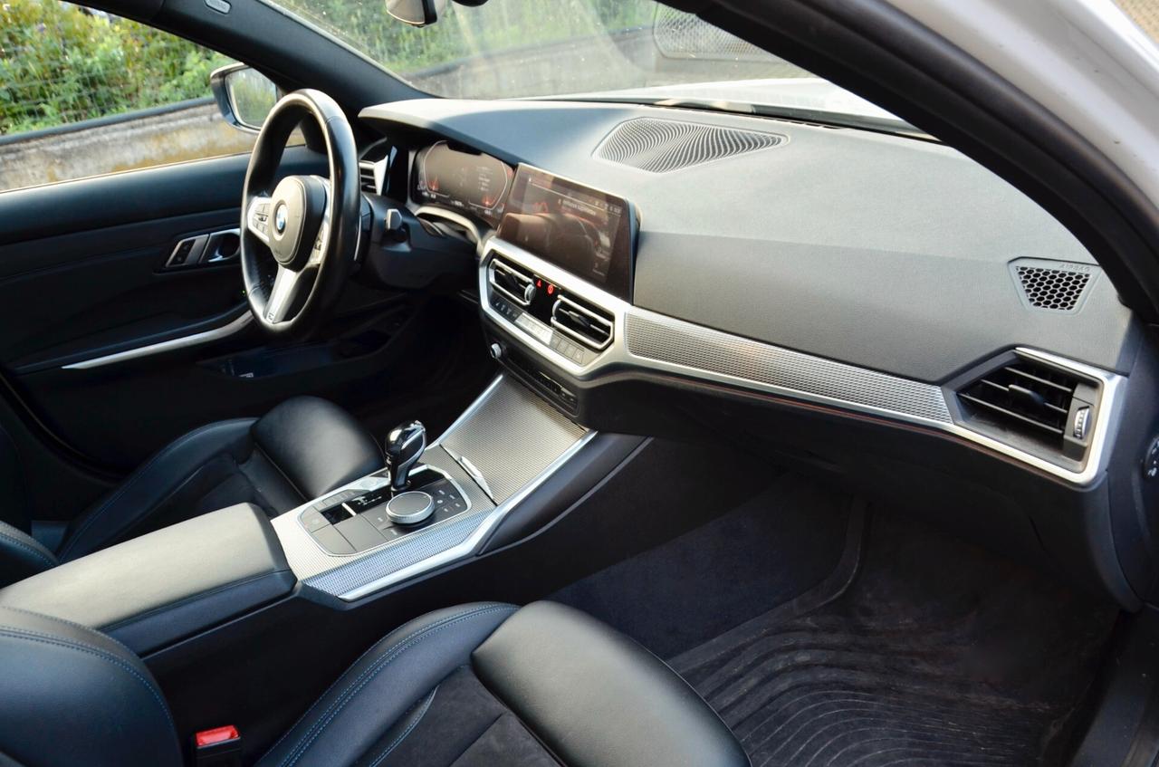BMW 330d TOURING XDRIVE MSPORT 265cv AUTO, UFF ITALIANA, SERVICE BMW, EURO 6D, TETTO, HARMAN & KARDON, MBRAKES, 19″, RETRO 360°, PERMUTE