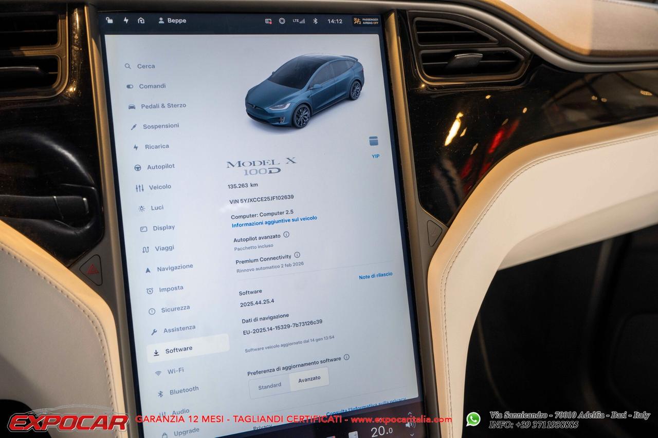 Tesla Model X Model X 100kWh Dual Motor Autopilot