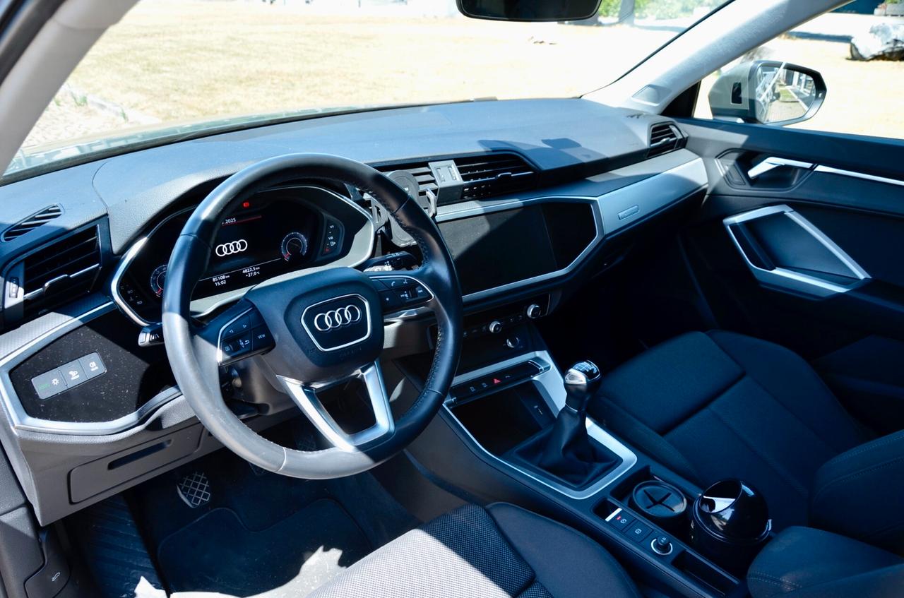 AUDI Q3 35 1.5 TFSI S-LINE EXT 150cv, UFF ITALIANA, SERVICE UFF AUDI, EURO 6D, FARI LED, NAVI, RETROCAMERA, PERMUTE