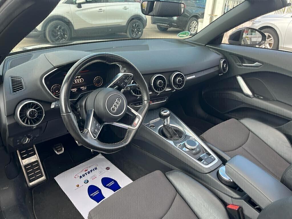 Audi TT CABRIO CAMBIO MANUALE S line cockpit diesel 2016