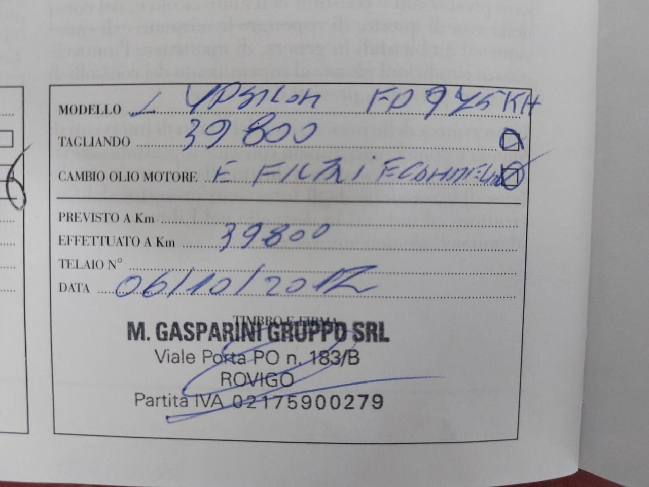 Lancia Ypsilon Benzina 1.2 69 CV 5 porte GPL Ecochic Opening Edition