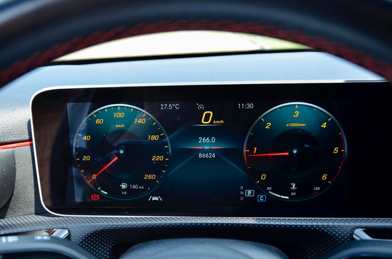MERCEDES-BENZ A 180d PREMIUM AMG 116cv AUTO, UFF ITALIANA, EURO 6D, RETROCAMERA, FARI LED, PERMUTE