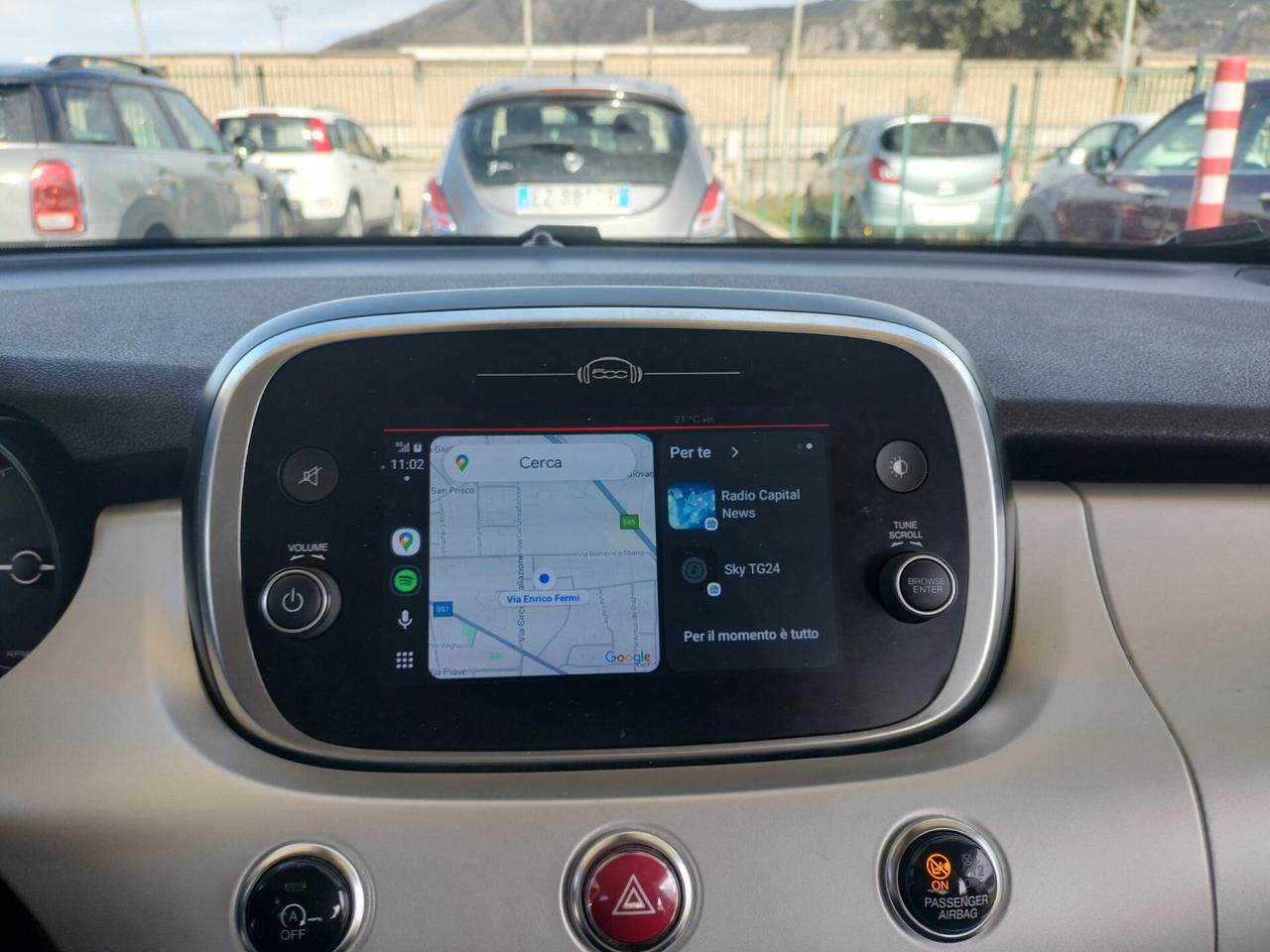 Fiat 500X 1.3 MultiJet 95 CV CROSS NAVIGATORE PIU CAR PALY KM 74040 GARANZIA 12 MESI CON CERT. DI CONFORMITA'