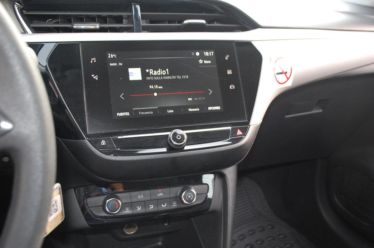 Opel Corsa 1.2 75CV Edition S&S Uff Italy App USB Led