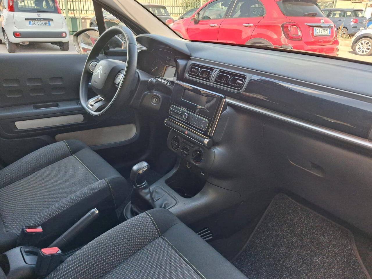 Citroen C3 PureTech 82 C.V. KM 56605 GARANZIA 12 MESI CON CERTIFICATO DI CONFORMITA