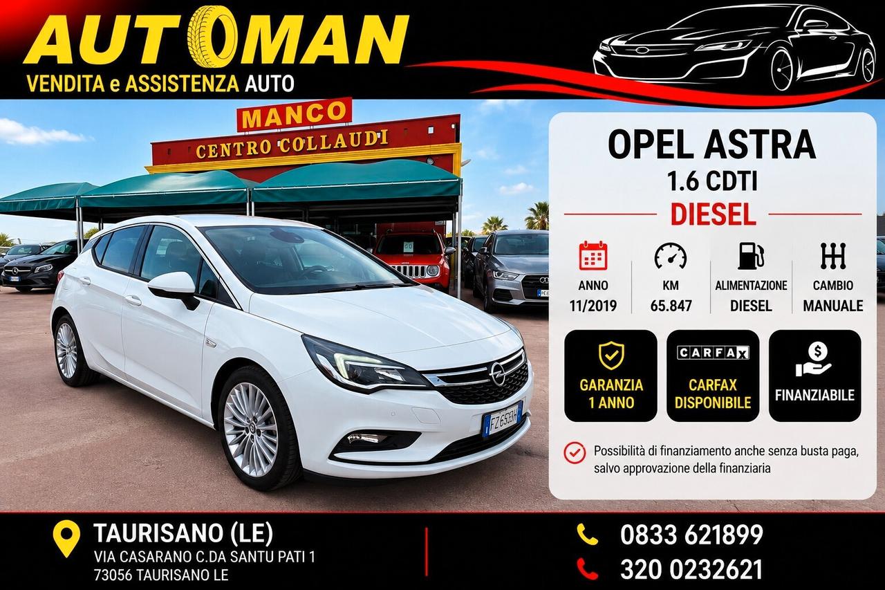 Opel Astra 1.6 CDTi 110CV Start&Stop 5 porte Innovation