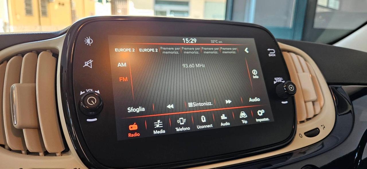Fiat 500 1.2 Lounge (4 Cilindri) Tetto Panorama Genn 2020