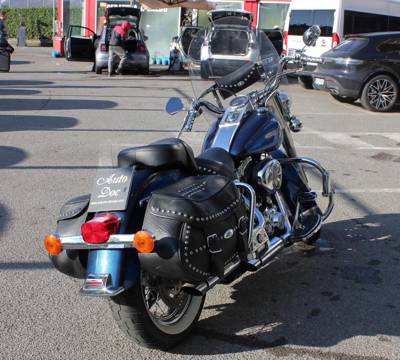 Harley-davidson FLSTC Heritage Softail Classic BAULE IN CUOIO, BORSE LATERALI