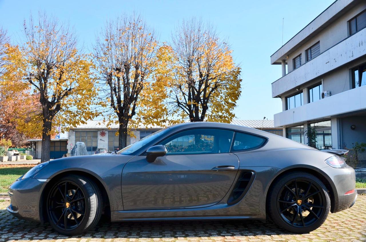 PORSCHE CAYMAN 718 2.0 300cv PDK, ECCELLENTI CONDIZIONI, SERVICE UFF PORSCHE, GRIGIO AGATA, EURO 6B, SCARICO, SOSPENSIONI ADATTIVE, 20", PERMUTE