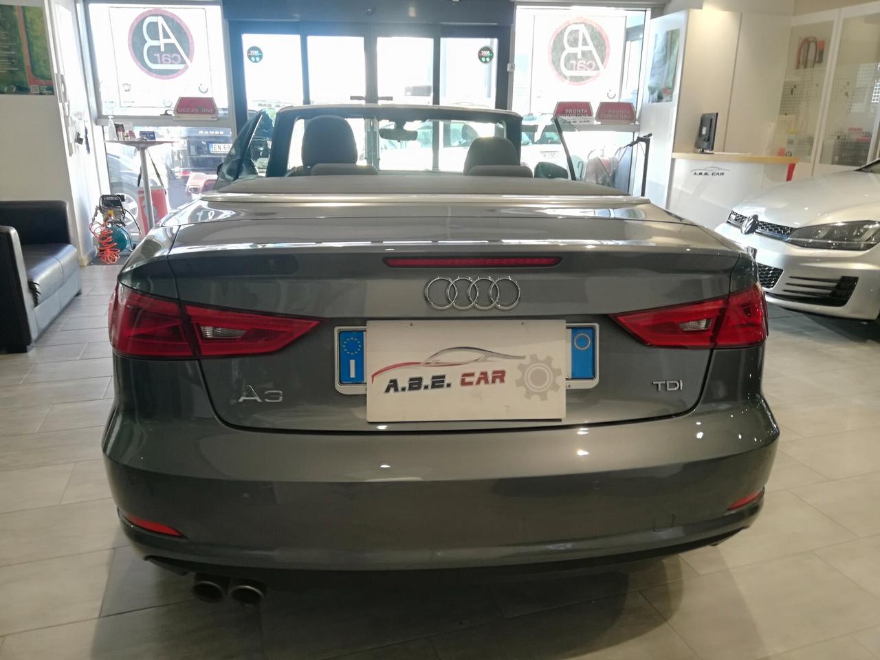 AUDI - A3 Cabrio - 2.0 TDI cl.d S tr. Ambition - EURO6 - FINANZIABILE - RITIRO PERMUTE