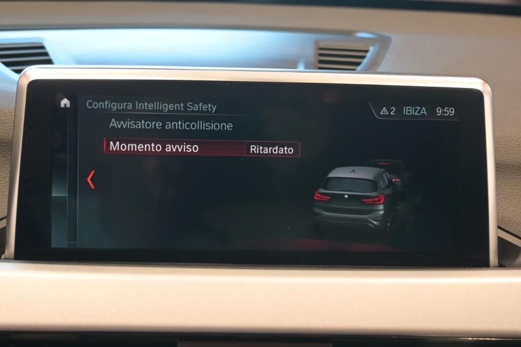 BMW X1 16D 115CV 6M. S-DRIVE BUSINESS ADVANTAGE ( CRUISE - PELLE - NAVI - PARK ASSISTANT - TELECAMERA POST. - CERCHI 17 )