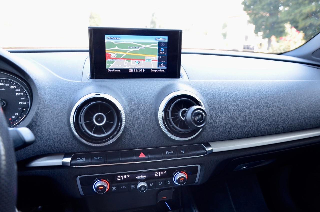 AUDI A3 CABRIO 2.0 TDI S-LINE INT+EXT 150cv S-TRONIC, UNICO UTILIZZATORE, UFF ITALIANA, EURO 6B, XENO, FRANGIVENTO, NAVI, PERMUTE