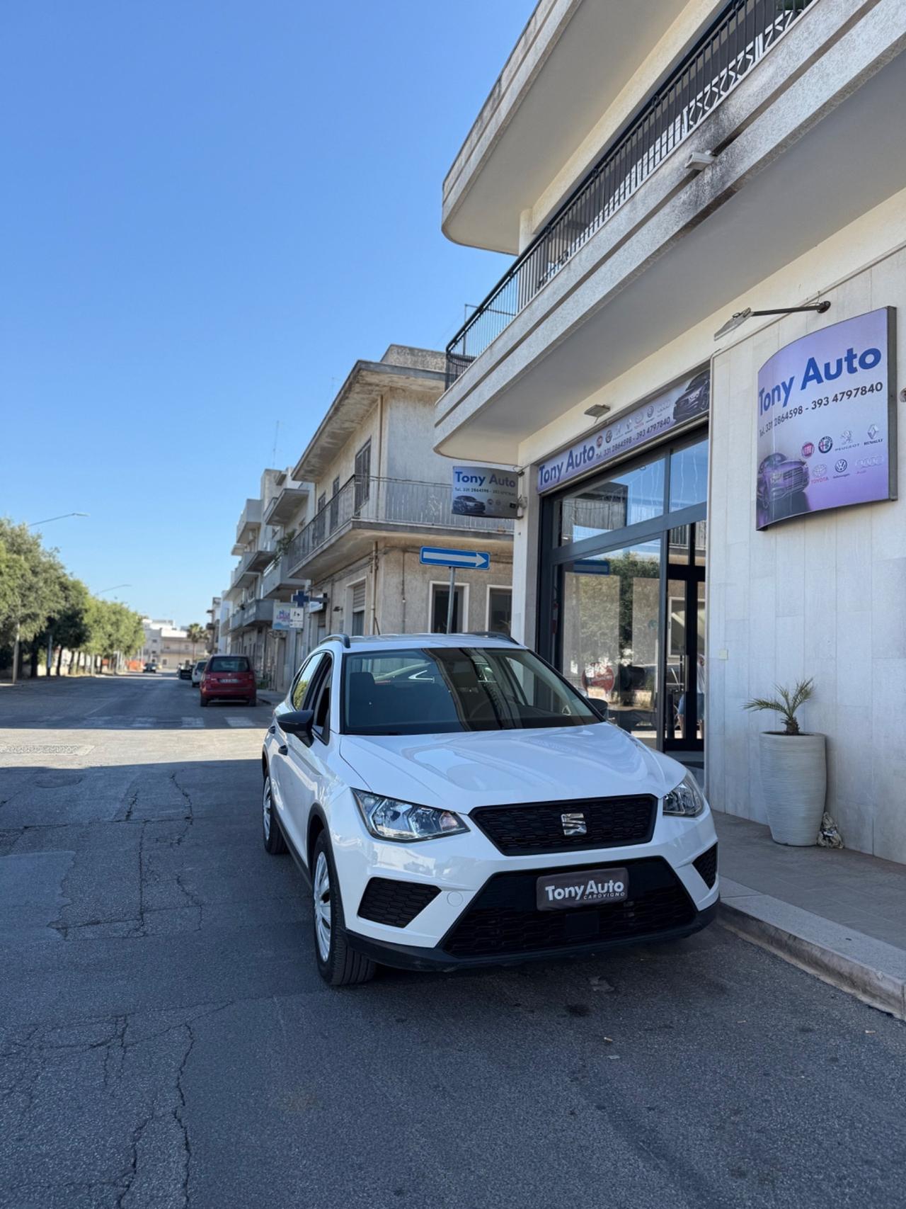 Seat Arona 1.0 tgi BENZMETANO 90cv FULL LINK,BLUETOOTH,USB,KM CERTIFICATI SEAT,UNI PROPRIETARIO