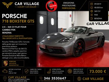 Porsche 718 Spyder Boxster 2.5 GTS esclusive manufactur