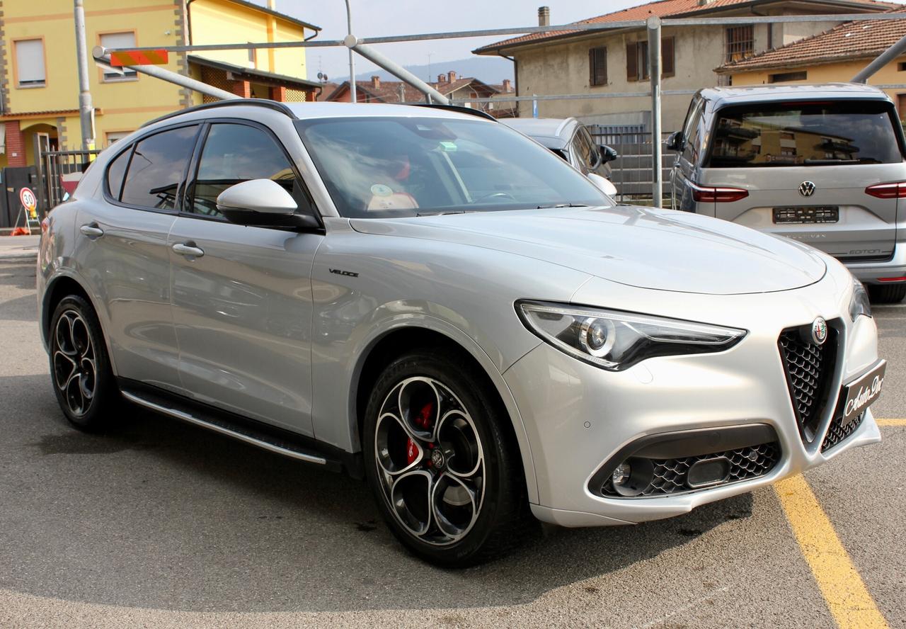 Alfa Romeo Stelvio 2.2 Turbodiesel 210 CV AT8 Q4 Veloce PELLE NAVY BAULE ELETT.