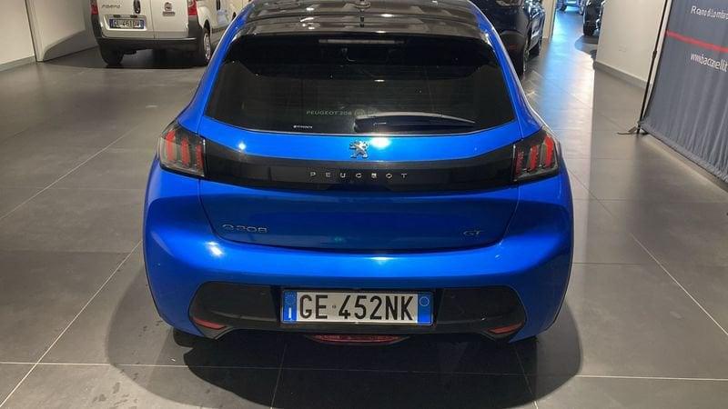 Peugeot 208 motore elettrico 136 CV 5 porte GT