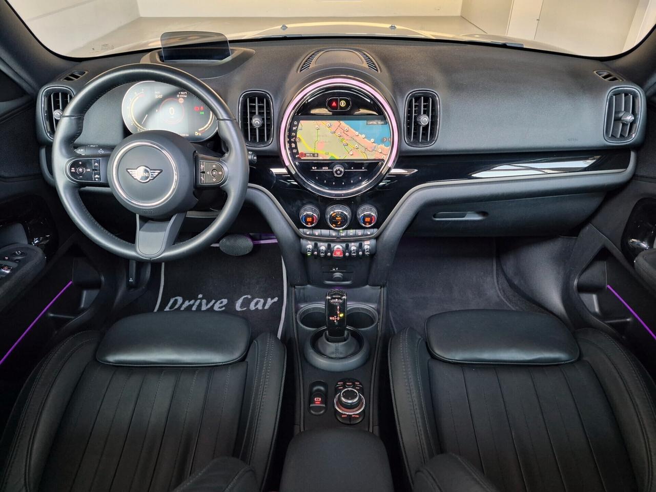MINI Cooper Countryman PELLE TETTO LED NAVI APPLE CARPLAY RETROCAM. WIRELESS ACC SEDILI RISC.