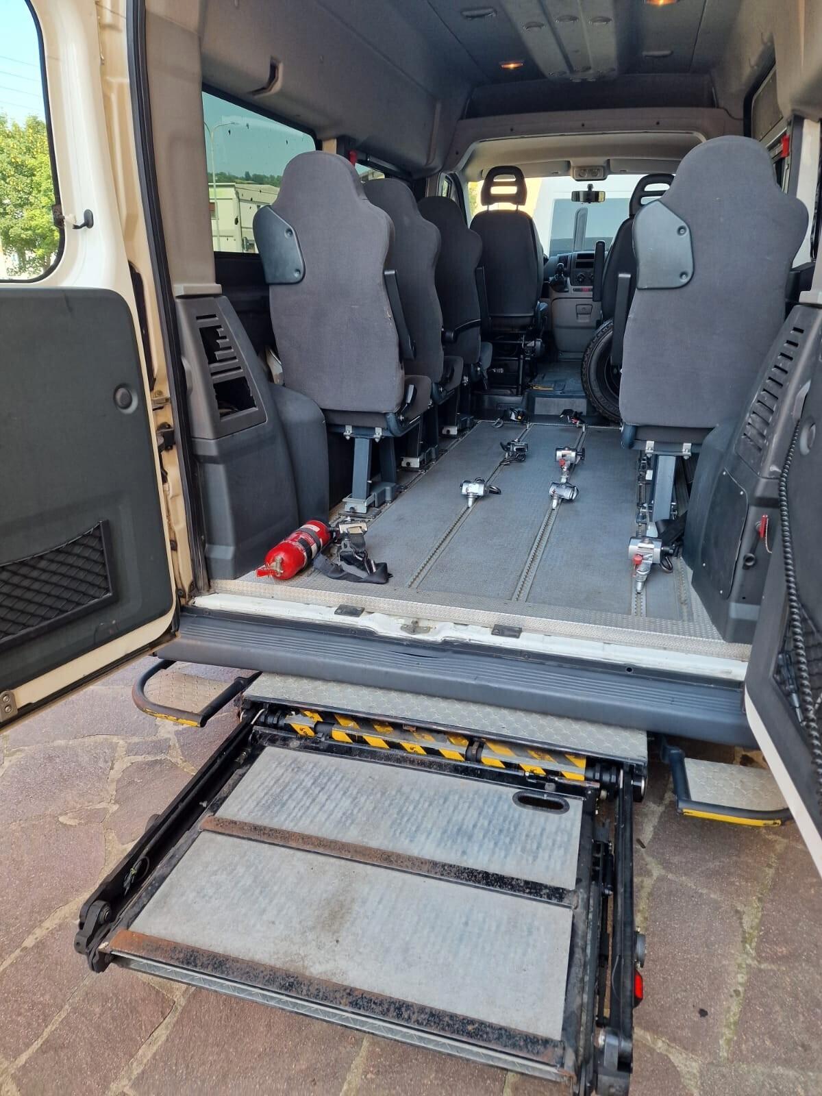 Fiat Ducato 2.3 MJT trasporto disabili 9 POSTI