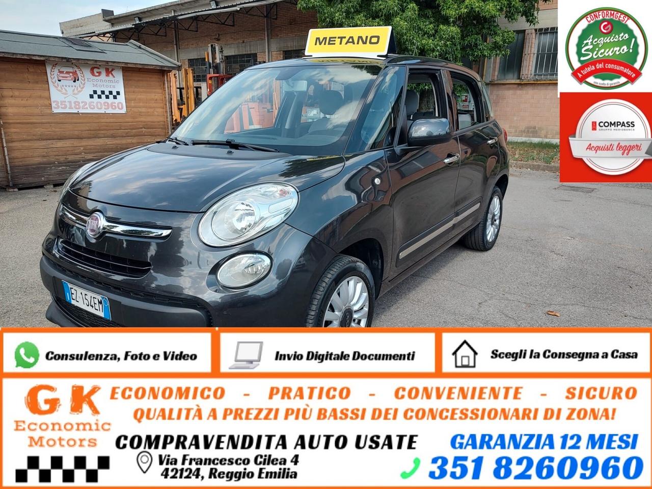 Fiat 500L 0.9, 80 CV Pop Star, TWINAIR TURBO NATURAL POWER, OK NEOPATENTATI, GARANZIA L.12MESI