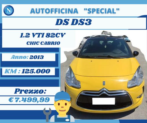 Ds Ds3 Ds 3 1.2 Vti 82 Chic Cabrio