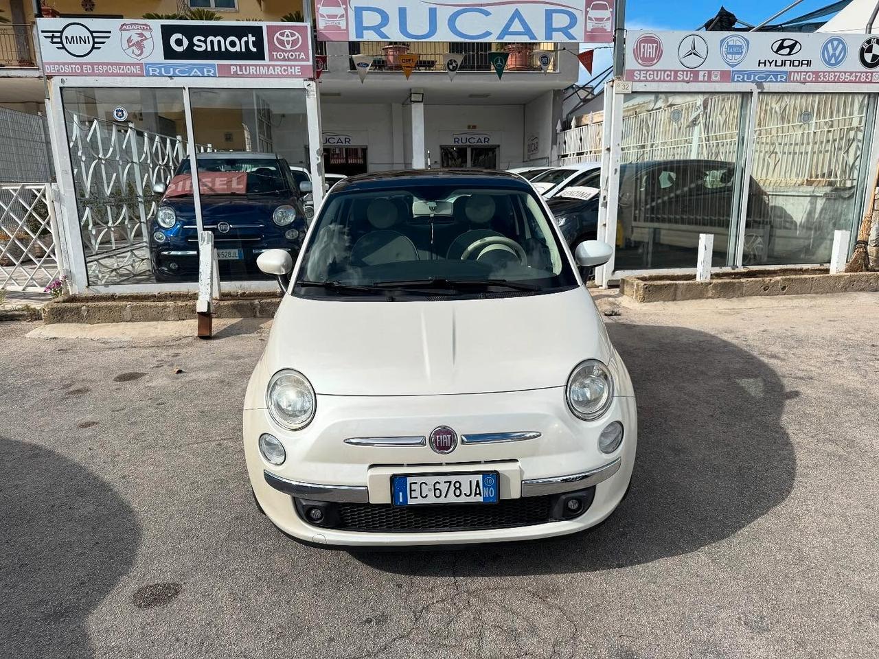 Fiat 500 1.2 benzina 2010 tetto blutooth