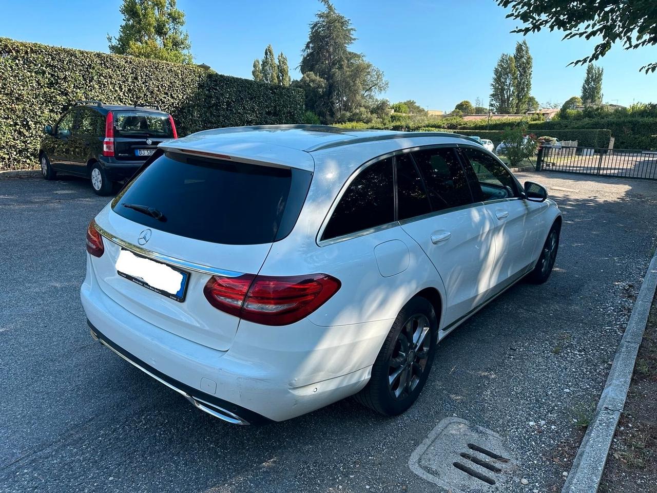Mercedes-benz C 220 d S.W. Auto Exclusive NAVI - PELLE - TETTO PANORAMA - 7G TRONIC F1 LEVE AL VOLANTE