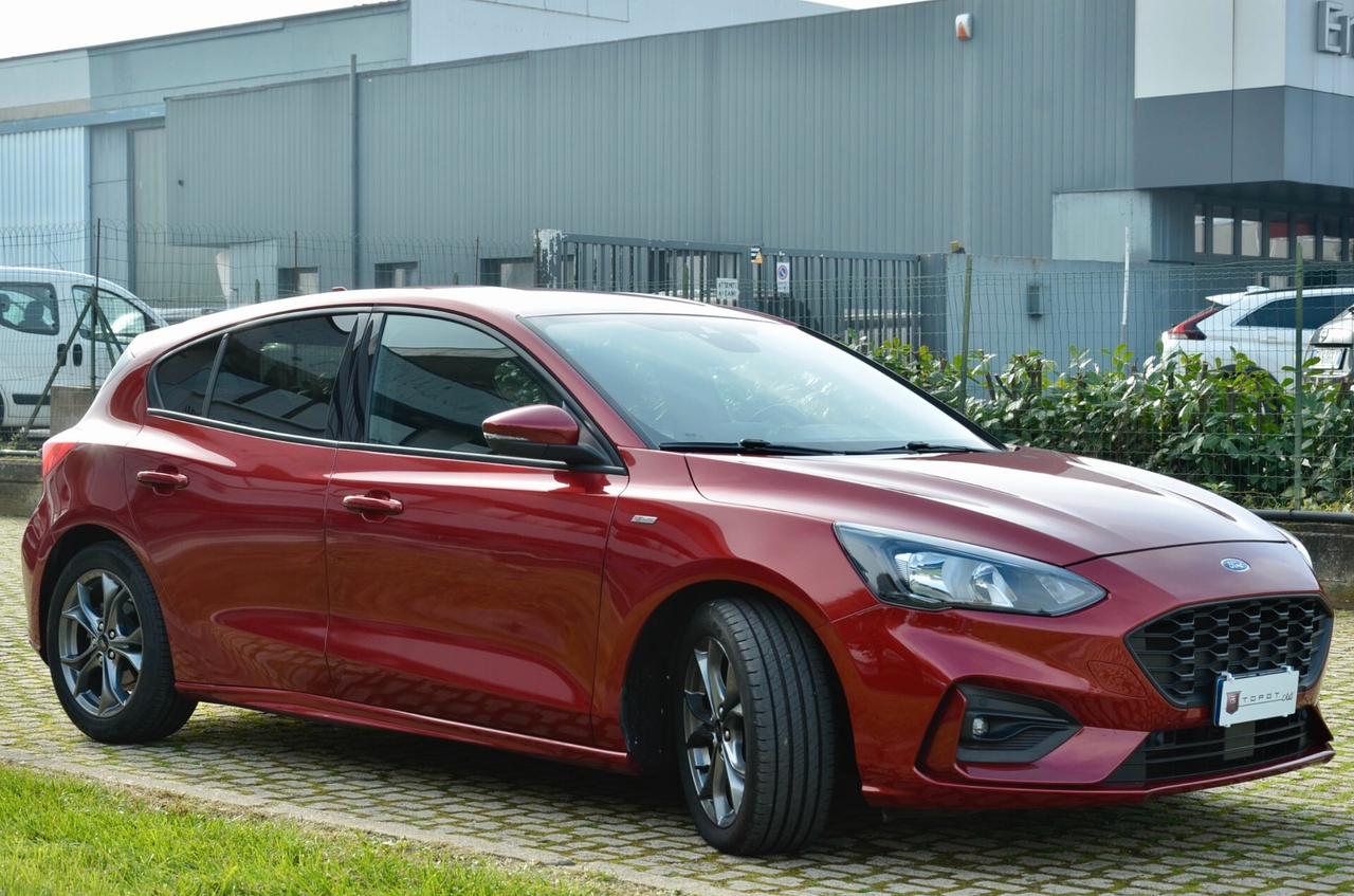 Ford Focus 1.0 EcoBoost 125 CV ST Line, UFF ITALIANA, SERVICE UFF FORD, EURO 6D, KEYLESS, NAVI, RETROCAMERA, PERMUTE