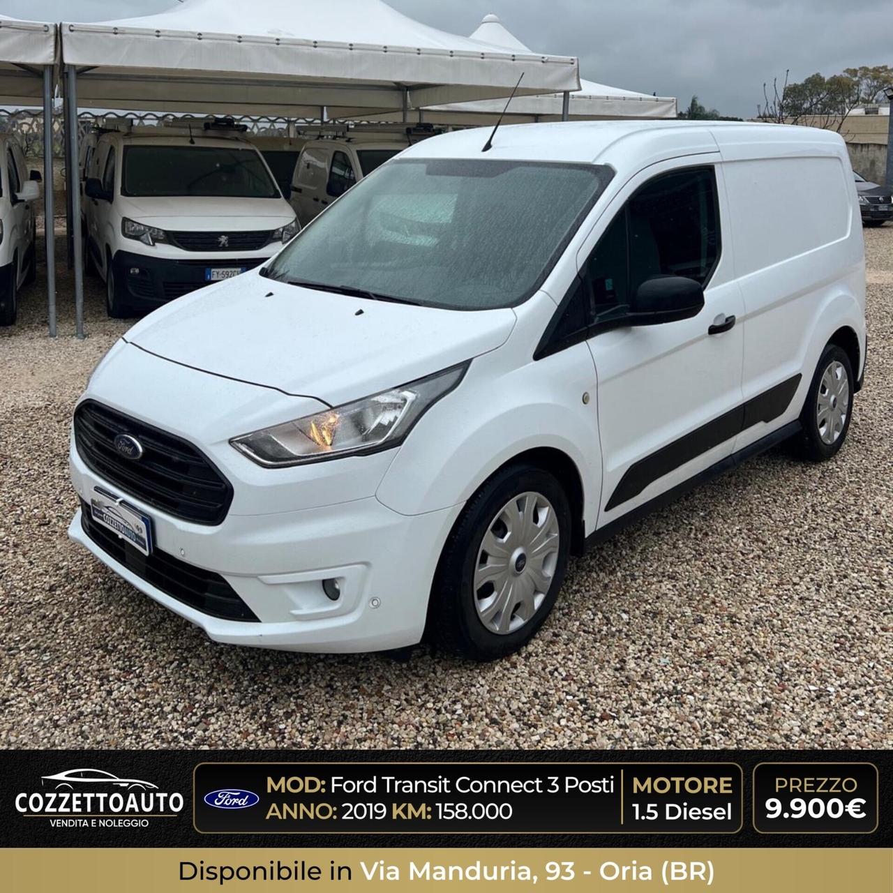 Ford Transit Connect 3 posti 2019 iva deducibile