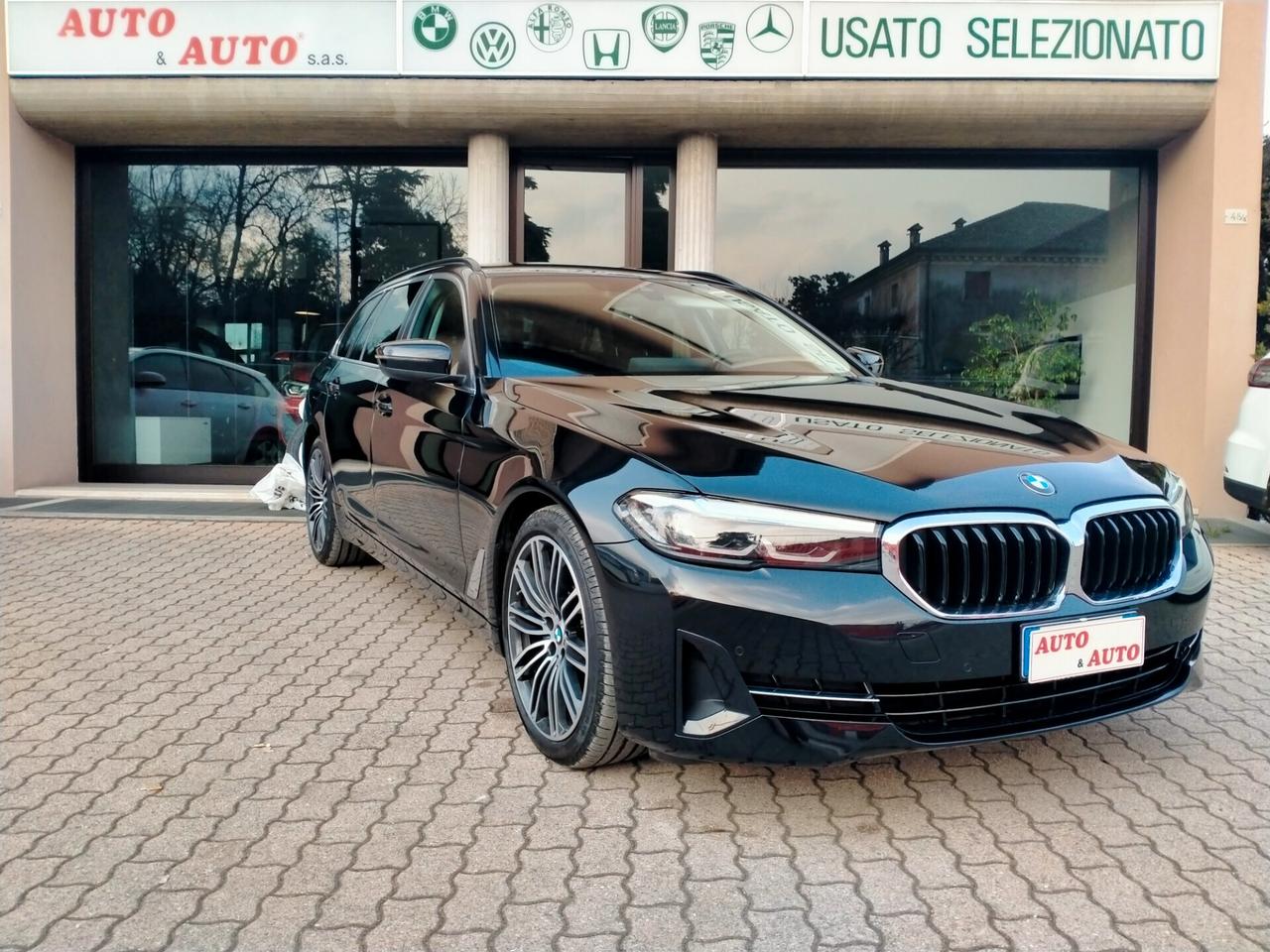 BMW 520 D TOUR. MHEV 48V XDRIVE M.Y.22 LEGA 19 MSPORT / PELLE NERA