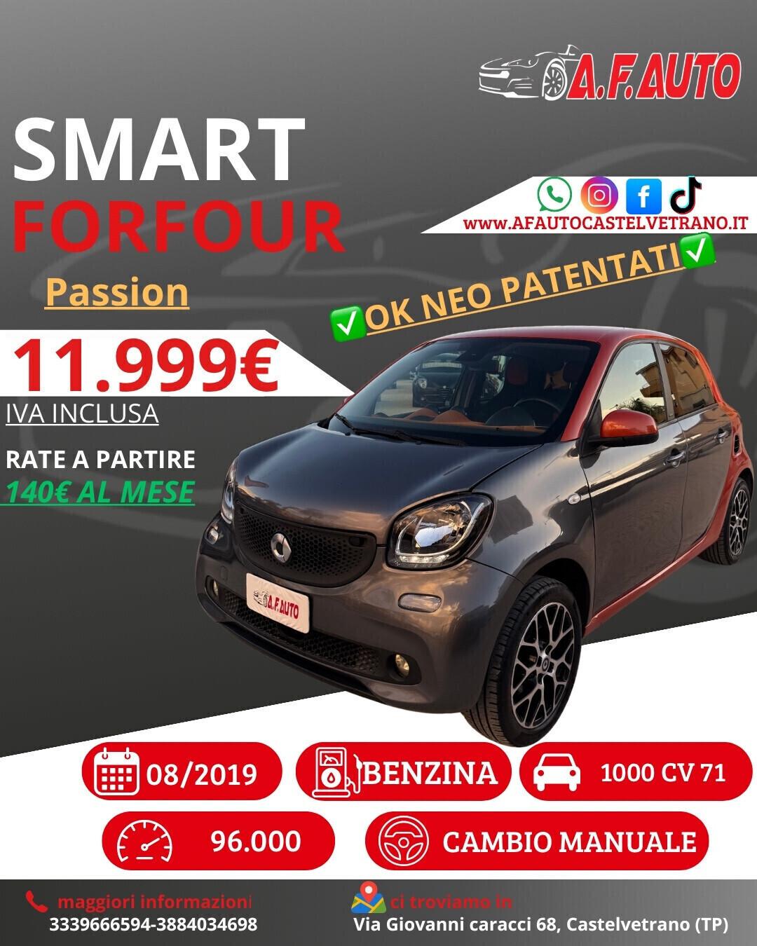 Smart ForFour 70 1.0 Passion