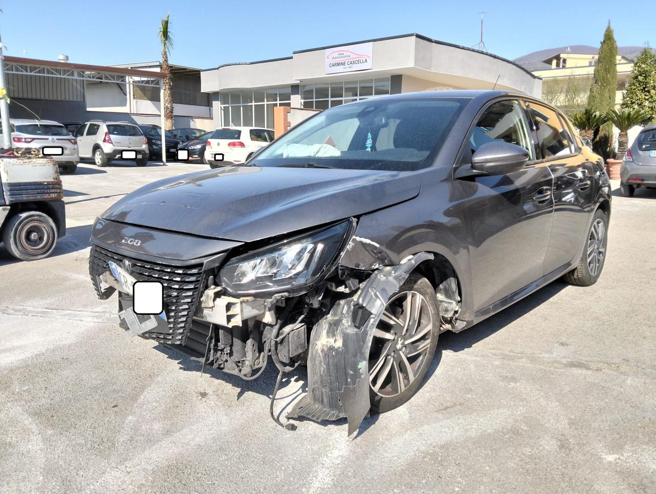 Peugeot 208 1.2 Benzina 100cv 2020 SINISTRATA