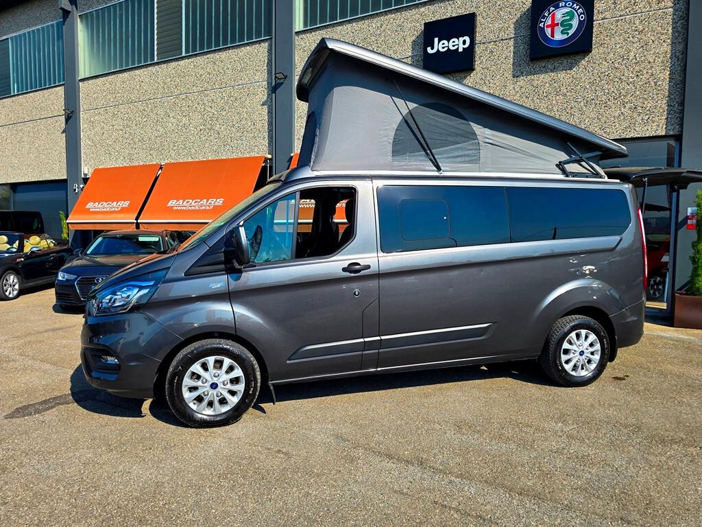 Ford TRANSIT CUSTOM 2.0 ECOBLUE HYBRID 170CV SOLARIA AUTOCARAVAN 4 POSTI LETTO CON BAGNO COMPLETO!