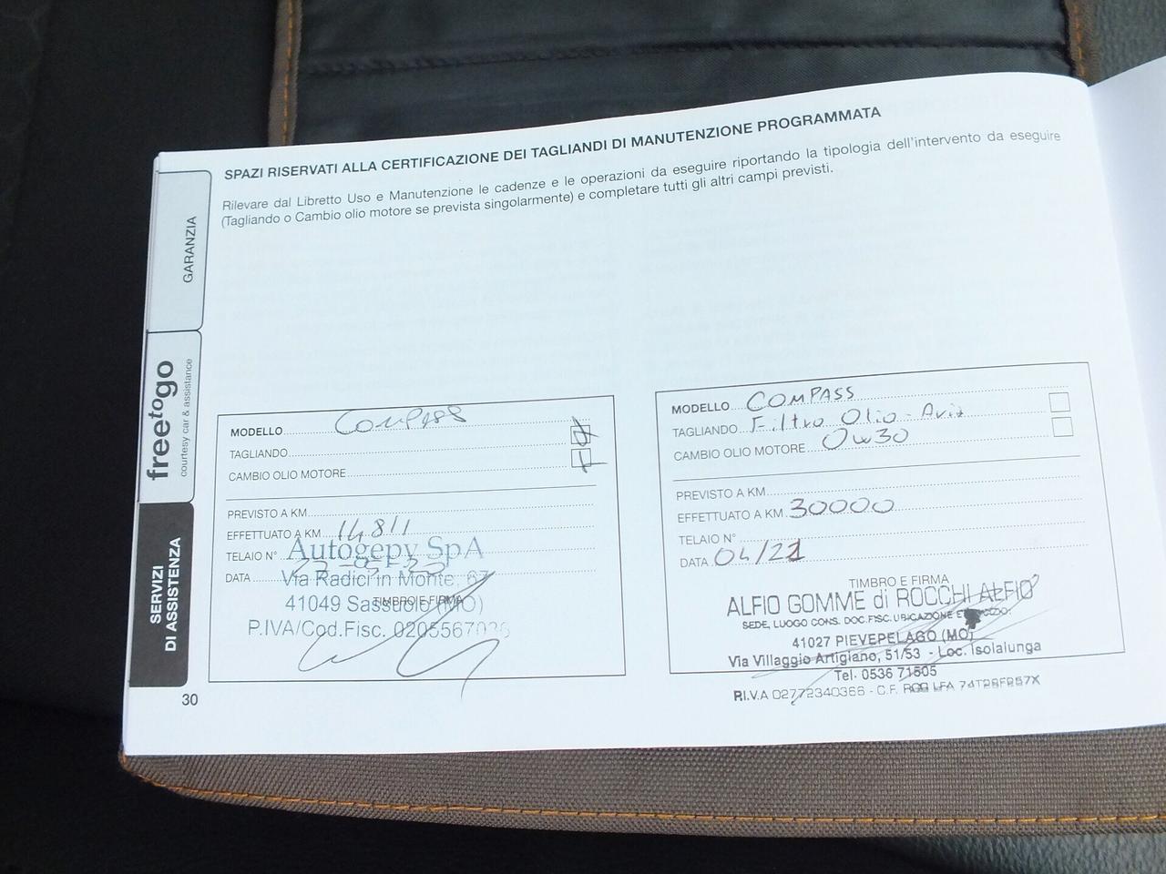 JEEP COMPASS 2.0MJT-140 CV 4X4 MANUALE NIGHT EAGLE