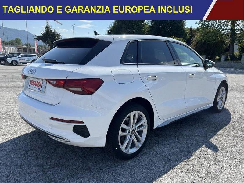 Audi A3 SPB 35 TFSI 150CV Sport Advanced PARI AL NUOVO