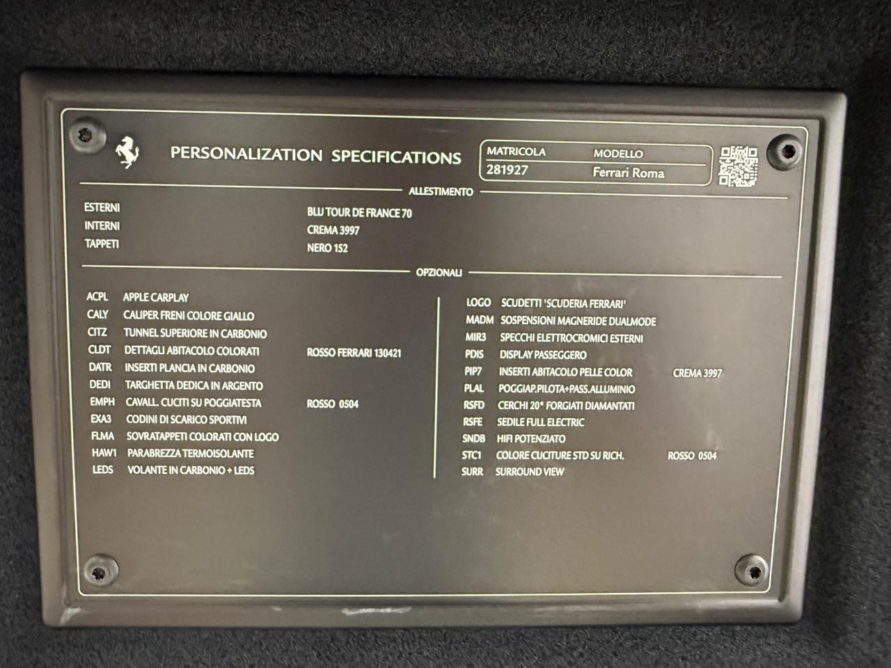 Ferrari Roma 3.9 620cv italiana unicopro garanzia 7 anni full