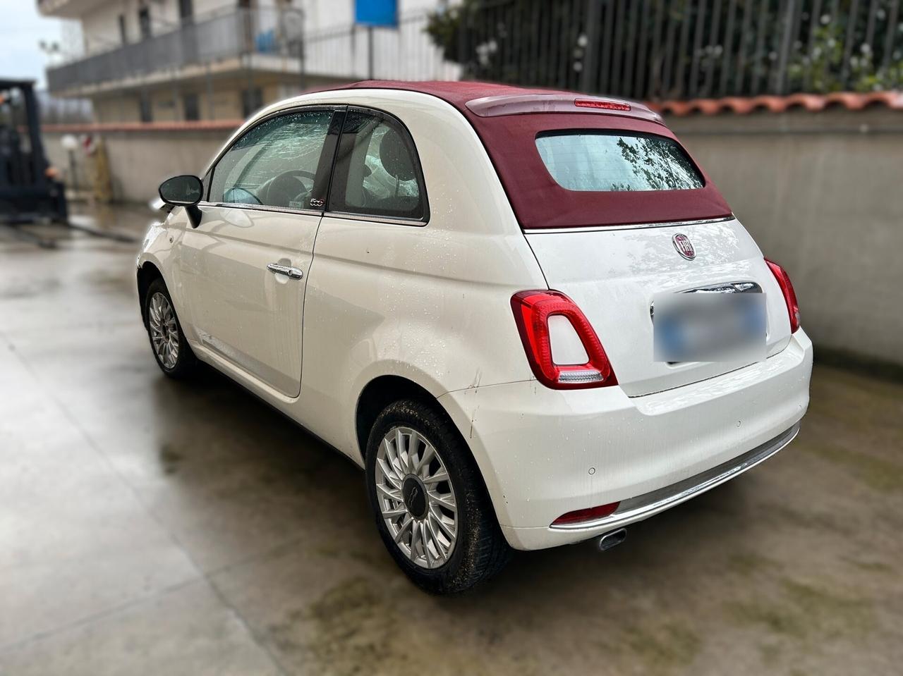 Fiat 500C Cabrio 1.2 Benzina - 2017 Incidentata