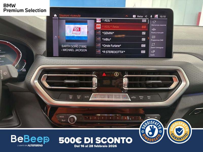 BMW X3 XDRIVE20D MHEV 48V MSPORT AUTO