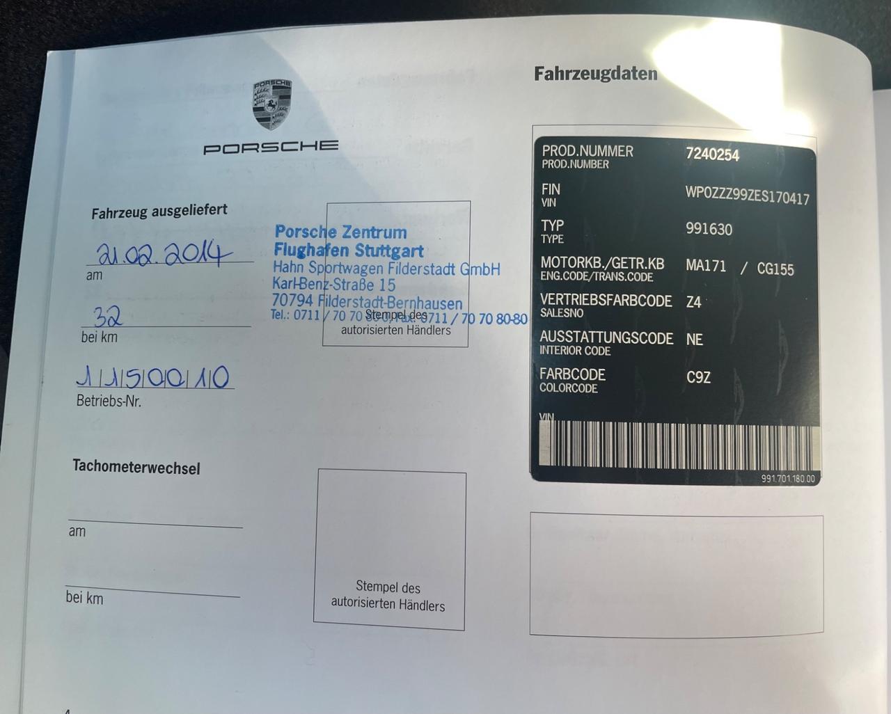 Porsche 911 3.8 Turbo Cabriolet